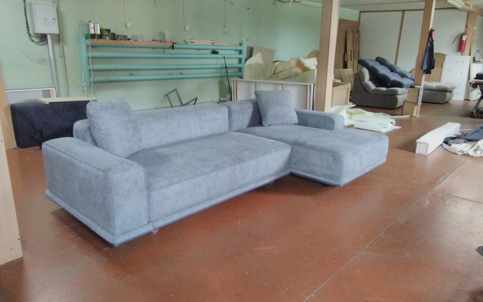 Диваны Колизей Плюс в наличии. Склад Д 2000 двойная с выступом 80 + 2-160 раскладная  локо 22/коррида стил (Жл)