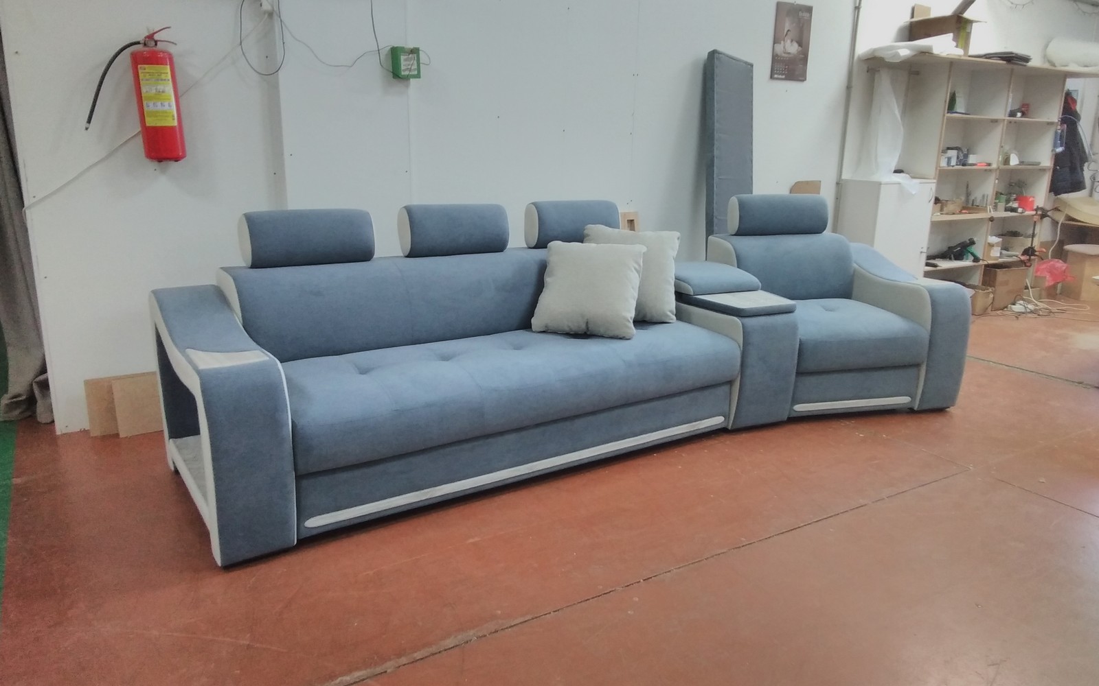 Диваны Марсель Люкс в наличии. Склад Д 1278 Клоуд 21/клоуд 14 1-ниша  (Гом)