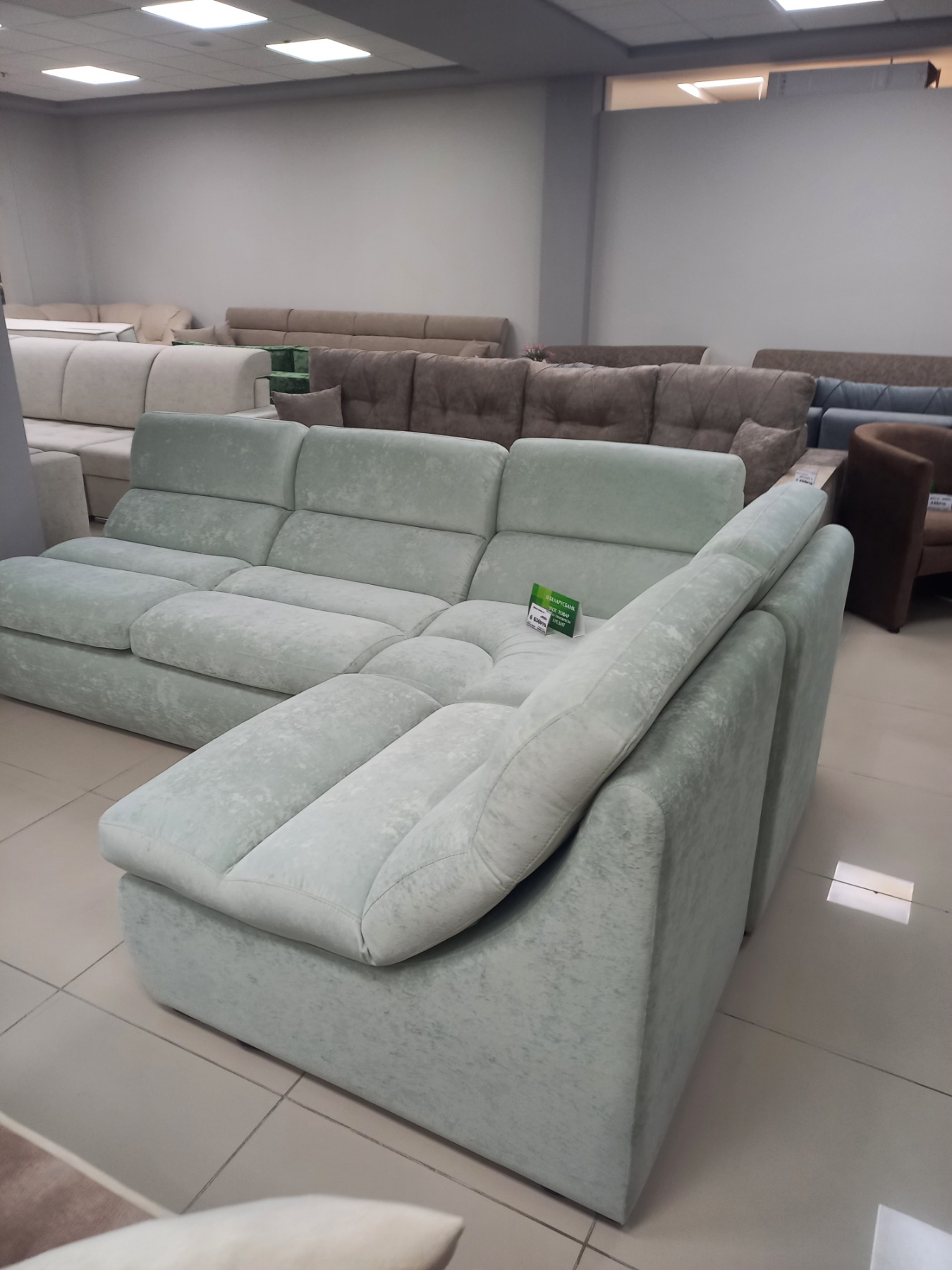 Диваны Рио в наличии. г.Барановичи  ТЦ Светиловский Д 3093 Небби 029 (нов) Секция 2-160 пума +секция 90 градусов с выдвижным удлинителем+ секция 1-80