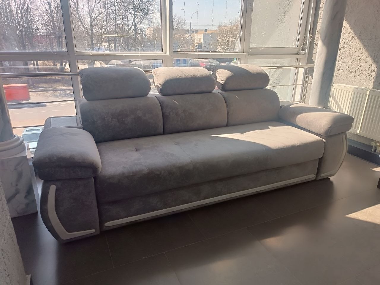 Диваны Айпетри де Люкс в наличии. Гомель ТЦ Мебельный квартал Д 3539 Суффле какао Д 3540(вкладыши)