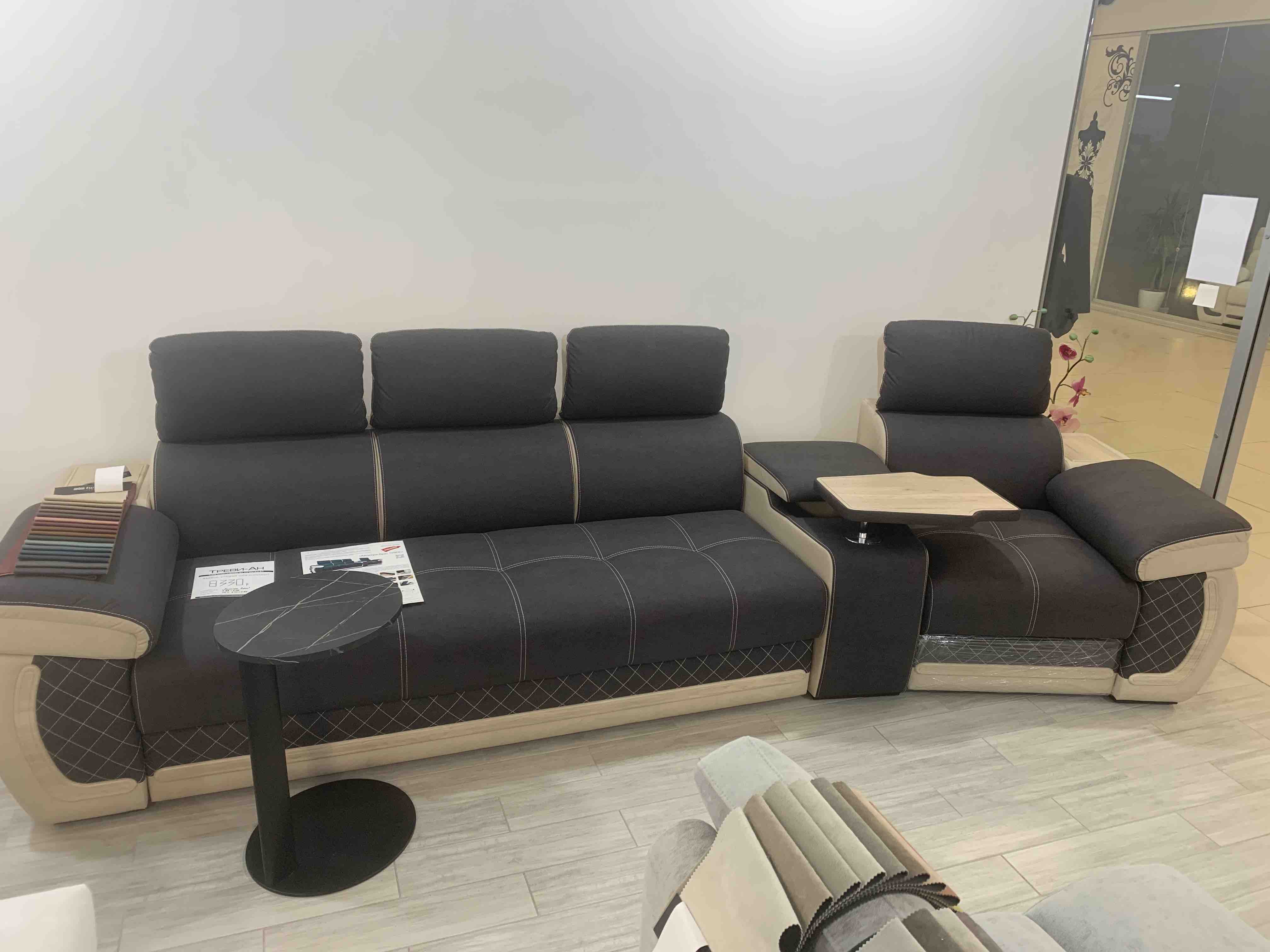 Диваны Айпетри Люкс в наличии. г.Гродно ТЦ Корона Д 3231 Вертус 21 графит/вертус 01